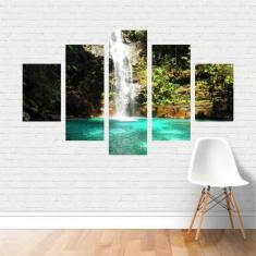 Imagem de Quadro Paisagens Cachoeira De Santa Bárbara Goiás Canvas