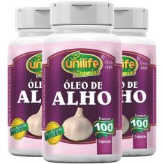 Imagem de Kit 3 Óleo de Alho 100 Cápsulas 350mg - Unilife
