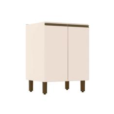 Imagem de Gabinete de Cozinha Modulado Balcão Connect c/ 2 Portas s/ Tampo 60cm Off White - Henn