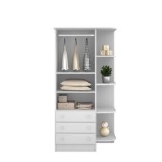 Imagem de Guarda-Roupas Infantil 2 Portas 3 Gavetas E Nichos Encanto Feliz - Éde