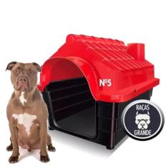 Imagem de Casa Pet Casinha Cachorros Grande Gatos Vermelho Dog N5