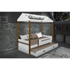 Imagem de Bicama Montessoriana Casinha com Colchões Cordão de Luz