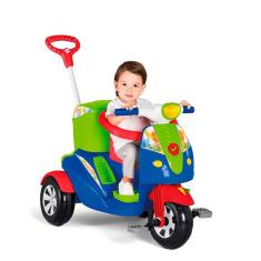 Imagem de Triciclo De Passeio E Pedal Moto Uno Azul Calesita