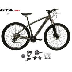 Imagem de Bicicleta Aro 29 Ksw Xlt Kit 2x9 Gta Sunrun Freio Disco K7 11/36 Pedivela 24/38d Garfo Com Trava - Grafite Tam.19