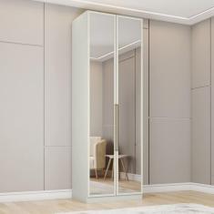 Imagem de Guarda-Roupa Solteiro Modulado Predileto 2 Portas 3 Gavetas com Espelho