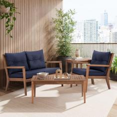 Imagem de Sofá 2 Lugares Riade Acquablock Stain Castanho/Azul