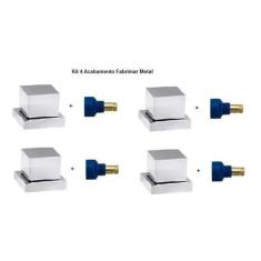 Imagem de 4x Acabamento Quadrado 3/4 Com Adaptador Fabrimar