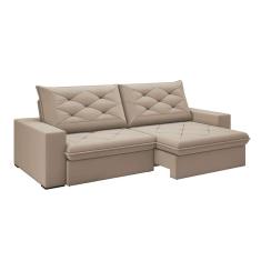 Imagem de Sofá 3 Lugares Retrátil E Reclinável Flexforma Premier Camurça 230 Cm