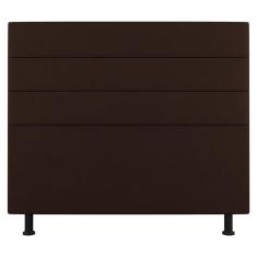 Imagem de Cabeceira Cama Box Casal King Size Malik 195cm Sintético Marrom - Abmaza