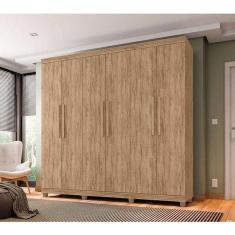 Imagem de Guarda Roupa Casal 6 Portas 3 Gavetas Berlim - Lanza