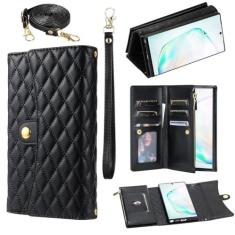 Imagem de Asuwish Capa de telefone para Samsung Galaxy Note 10 5G capa carteira com alça de pulso couro flip zíper suporte para cartão de crédito acessórios slot suporte celular Note10 notas 10s Ten Not S10