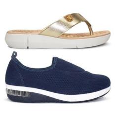 Imagem de Kit Ultraconforto Modare Feminino Tênis Slip On + Tamanco Sense Flex-Feminino