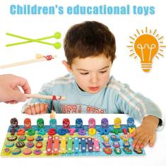 Imagem de Jogo de tabuleiro infantil Puzzle Baby Brainpower Early Wooden Education Toys