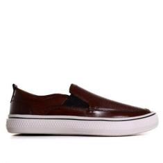 Imagem de Tênis Masculino Slip On Democrata Marrom-Masculino