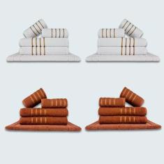 Imagem de Jogo De Toalhas 20 Pçs Coleção Dubai 100% Algodão Br+mr