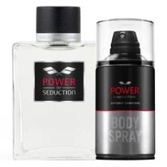 Imagem de Antonio Banderas Power of Sedution Kit - Perfume Masculino 200ML EDT + Body Spray 250ml