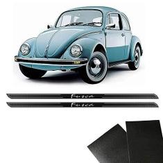 Imagem de Kit Soleira Diamante Fusca Antigo 75/96 E Protetor De Porta