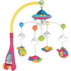 Imagem de Móbile De Berço Espaçonave Com Luz E Música - Dmtoys 5804 - Dm Toys