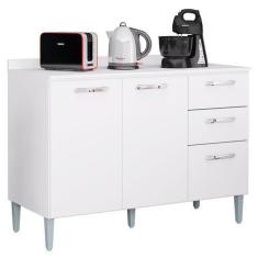 Imagem de Balcão De Cozinha Lavinia Branco - Poquema - Poquema Industria