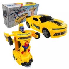 Imagem de Carrinho Transformers Carro Robô Carrinho Som Luzes Brinquedo - Laves