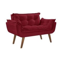 Imagem de Namoradeira Chesterfield Luxo Opala Suede Bordô