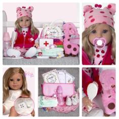 Imagem de Boneca Princesa Baby Alive Realista Loira Pano Girafinha Lol - Cegonha