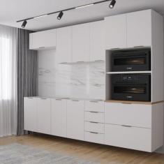 Imagem de Cozinha Modulada 5 Peças Sem Tampo 2 Aéreos 2 Balcões 1 Torre Quente I