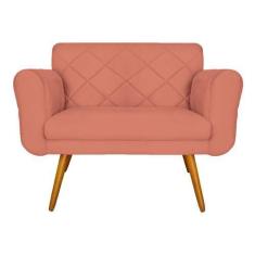 Imagem de Namoradeira Decorativa Estofada Para Sala De Recepção Isabella Suede C