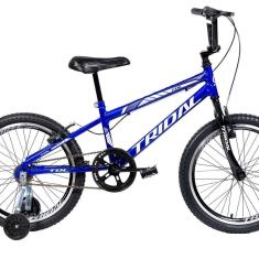 Imagem de Bicicleta Aro 20 Infantil Bmx Cross Roda Lateral Azul