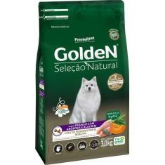 Imagem de Ração Seca PremieR Pet Golden Seleção Natural Frango, Abóbora e Alecrim para Cães Adultos Raças Pequenas - 3 Kg