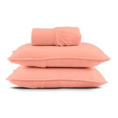 Imagem de Jogo De Lençol Queen 3 Peças Com Viés E Elástico 100% Algodão - Bonaca