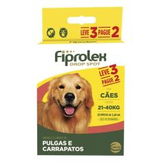 Imagem de Antipulgas E Carrapatos Ceva Fiprolex Drop Spot De 2,68 Ml Para Cães De 21 A 40 Kg - Leve 3 Pague 2
