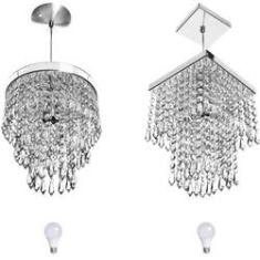 Imagem de Kit 2 Pendente Cristal Acr. Manucrillic E Marrycrilic + Lamp