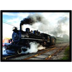 Imagem de Quadro Decorativo Trem Locomotiva Com Moldura G01