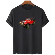 Imagem de Camiseta feminina algodao Jeep Off Road  Carro Arte
