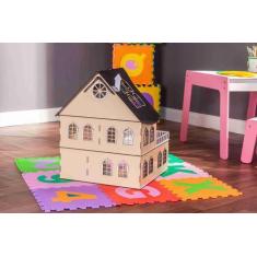 Imagem de Kit Casa Bonecas Com 29 Moveis Decorativa Cindy Crem Darama