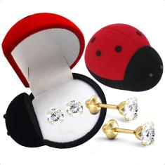 Imagem de Brinco Adulto e Infantil Ouro 18k 5mm