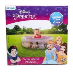 Imagem de Piscina Inflável Disney Princesa 70L 75x22cm DYIN-215 - Etitoys