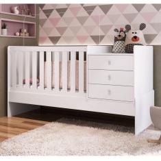 Imagem de Berço Cama Multifuncional Completa Móveis Branco