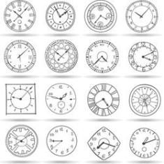 Imagem de Papel de Parede Adesivo relógios tempo 263305682 Rolo0,58x3M