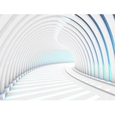 Imagem de Papel De Parede Túnel Profundo Geométrico 3D At51