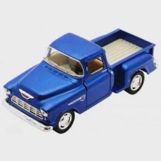 Imagem de Miniatura Carro Chevy Stepside Pick-Up 1955 1/32 (Azul Fosco) - Toy Ki