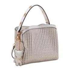 Imagem de Bolsa Feminina Transversal Chenson Monograma Plissado-Feminino