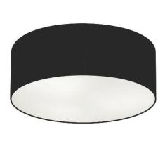 Imagem de Plafon Cilíndrico Md-3006 Tecido 60X15cm Bivolt Preto