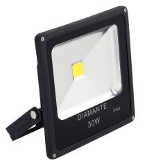 Imagem de Refletor LED REF-30W/3K-Diamante - Preto fosco