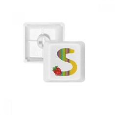 Imagem de Kit de atualização para jogos PBT teclado mecânico com estampa de morango e frutas S Alphabet