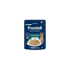 Imagem de Ração Úmida Para Gatos Premier Gourmet Frango E Arroz 70G - Caixa Com