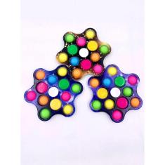 Imagem de Pop It Spinner Fidget Toy Giratório Antistress Com Luzes