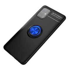 Imagem de SORAKA Capa para Samsung Galaxy M31s com suporte para anel Capa Slim Fit de TPU macio Capa Samsung Galaxy M31s com placa de metal para suporte magnético de telefone para carro