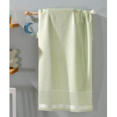 Imagem de Toalha de Banho para Bordar Baby Classic (coroa verde) - Dohker
